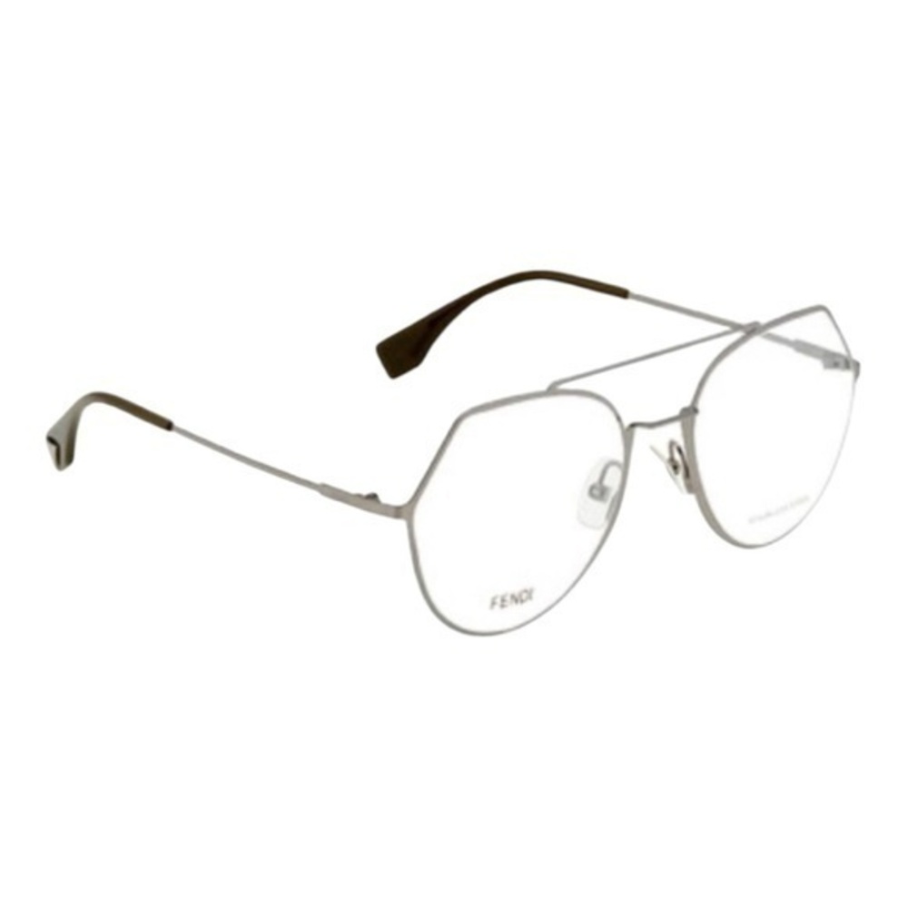 Brand New Authentic Fendi FF 0329 Eyeglasses 3YG Silver 53mm‎ Frame FF0329